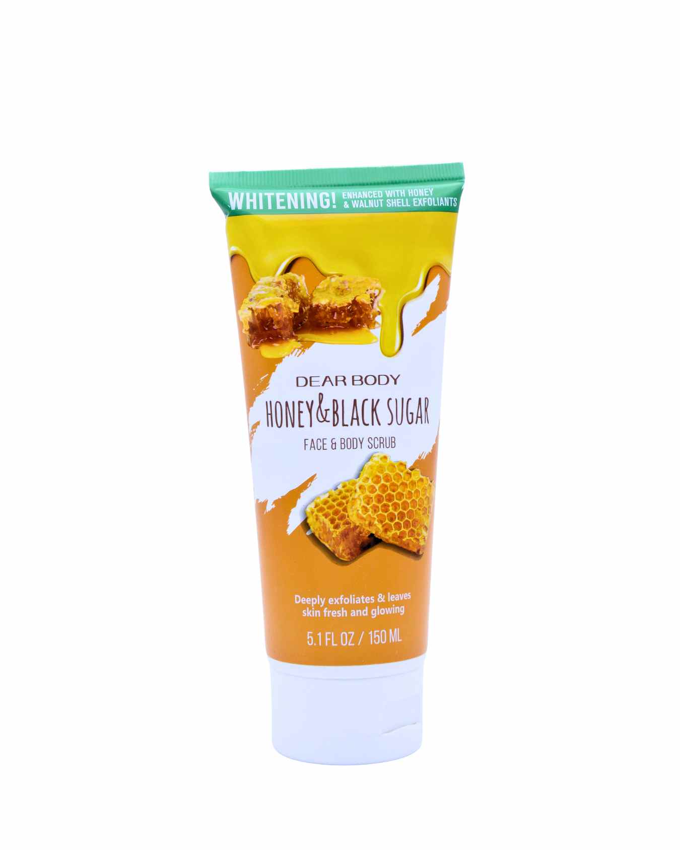 Dear Body Honey & Black Sugar Face & Body Scrub 5.1FL OZ/150ML